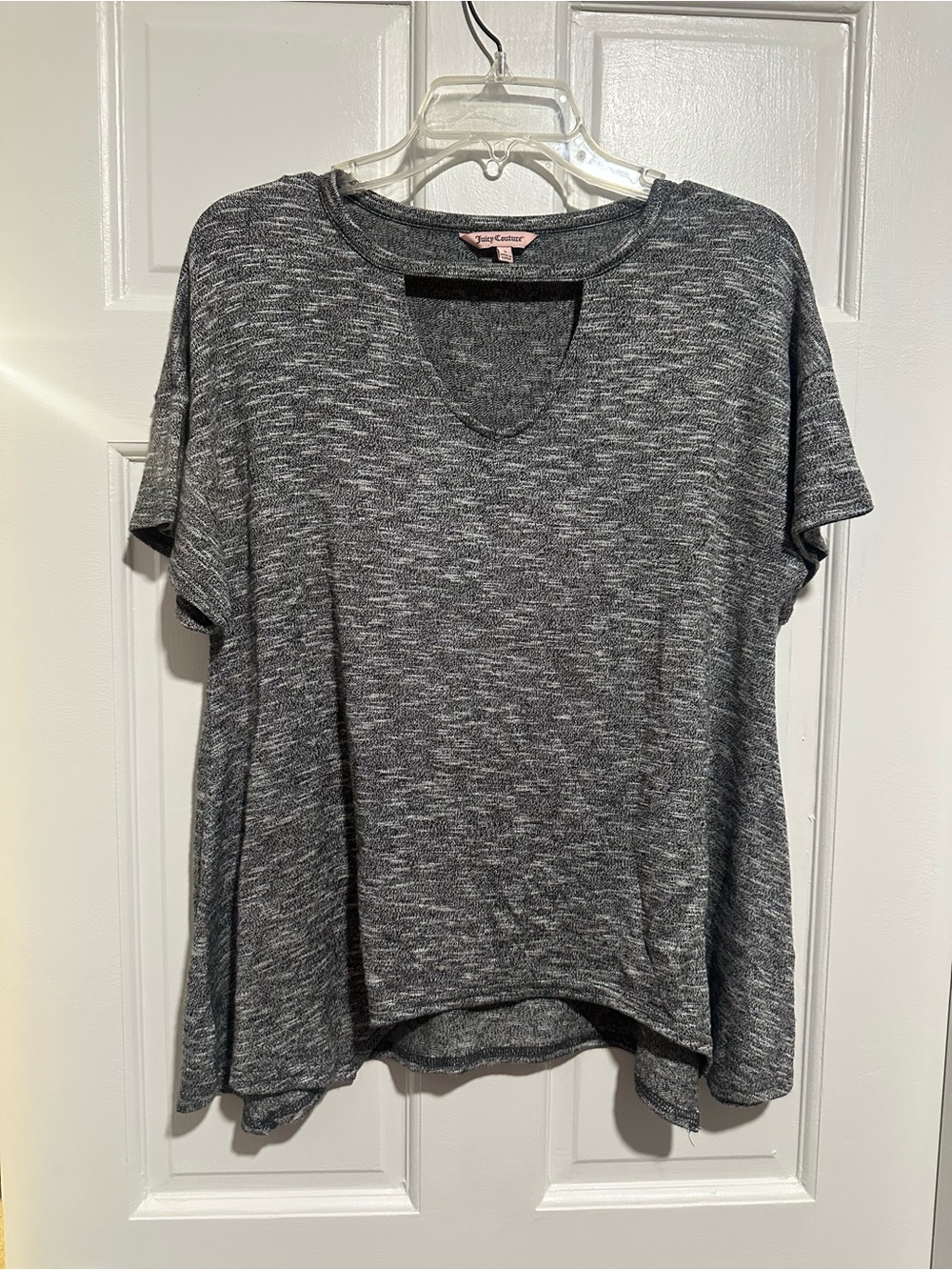 Juicy Couture Heathered Gray Short Sleeve Tee